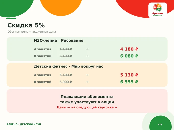 Акция в честь открытия клуба!